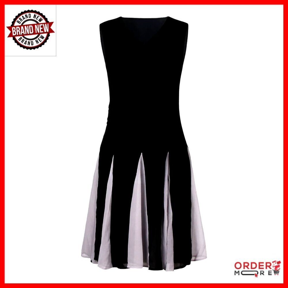 V-Neck Sleeveless Chiffon Cocktail Dress Gatsby 1920s Flapper Style